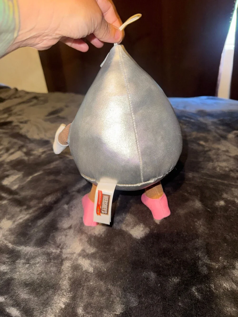 Hershey's Kisses Plush Toy Silver Pink Feet Hershey's Chocolate World